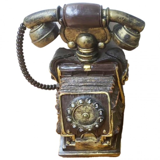 TAROS B. BOY VINTAGE TELEFON ŞEKİLLİ DEKORATİF KUMBARA  SERİ 2