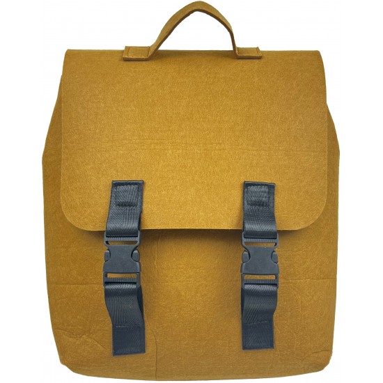 TAROS KEÇE ORTA BOY DİKEY SIRT ÇANTASI KAHVE