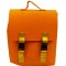 TAROS KEÇE ORTA BOY DİKEY SIRT ÇANTASI TURUNCU
