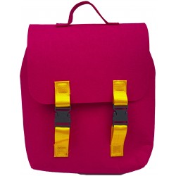 TAROS KEÇE ORTA BOY DİKEY SIRT ÇANTASI PEMBE