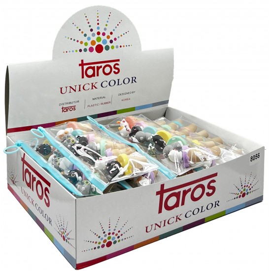 TAROS UNICK COLOR KEDİ DONDURMA 6 LI FOSFORLU KALEM