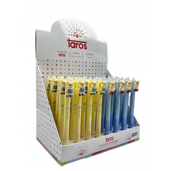 TAROS UNICK COLOR GÖZLÜKLÜ AYI SİLİNEBİLİR JEL KALEM