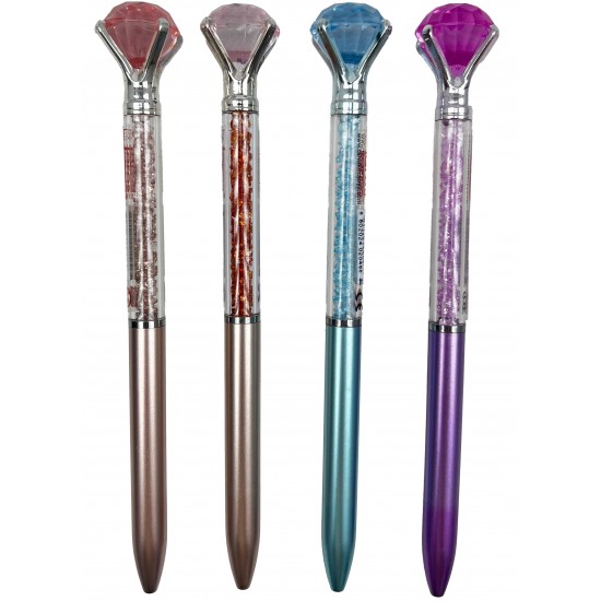 TAROS UNICK COLOR ELMAS TEPELİ İÇİ TAŞLI TÜKENMEZ KALEM 48 Lİ