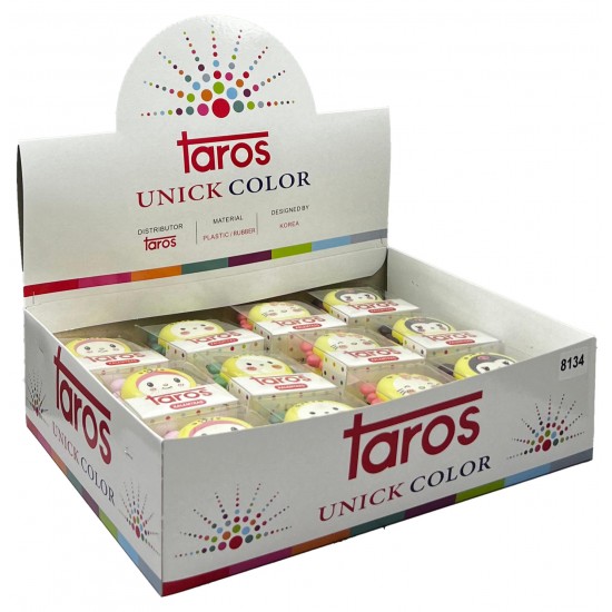 TAROS UNICK COLOR FUNNY ANİMAL KALEMTRAŞ 36 LI