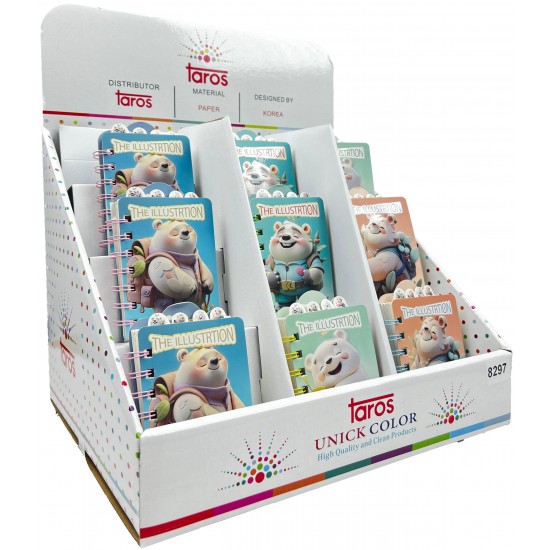 TAROS UNICK COLOR ILLUSTRATION SEPARATÖRLÜ NOT DEFTERİ