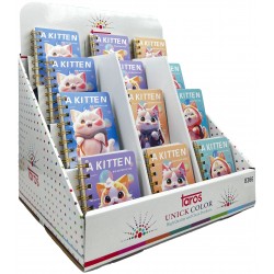 TAROS UNICK COLOR KITTEN A7 SPRALLİ NOT DEFTERİ