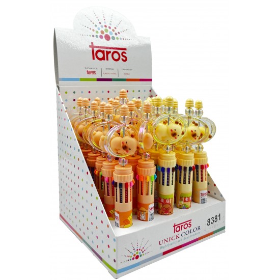 TAROS UNICK COLOR HALKALI CAPYBARA 10 RENK TÜKENMEZ KALEM