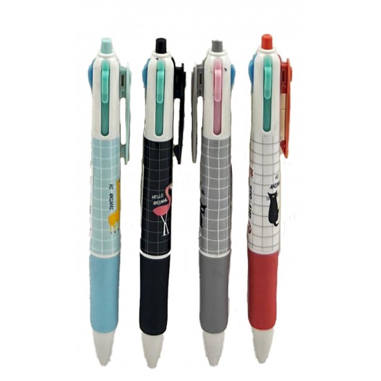 TAROS UNICK COLOR KEDİ 4 RENK TÜKENMEZ KALEM