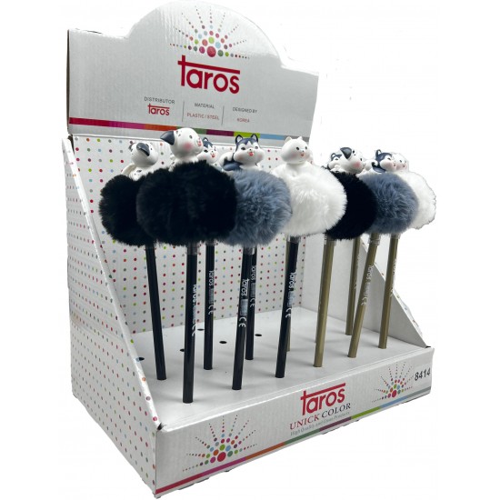 TAROS UNICK COLOR HAPPY PETS PON PON  KURŞUN KALEM