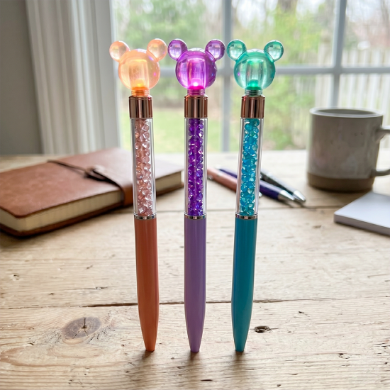 TAROS UNICK COLOR MOUSE TEPELİ  İÇİ TAŞLI TÜKENMEZ KALEM