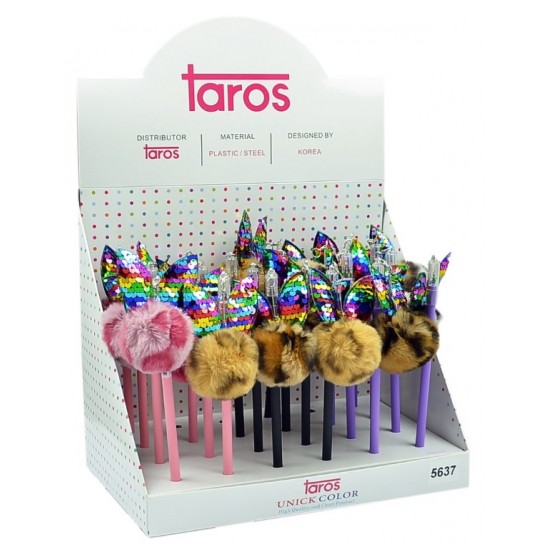 TAROS UNİCK COLOR PULLU KULAKLI PELUŞ TAVŞAN BAŞLI KURŞUN KALEM