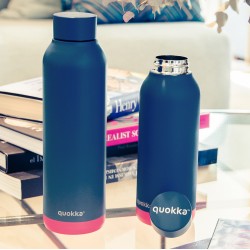 QUOKKA STAINLESS STEEL BOTTLE SOLID PINK VIBE 510 ML
