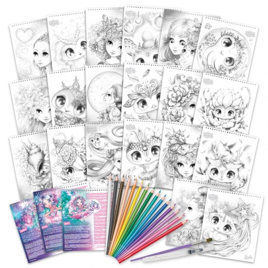 TAROS NEBULOUS STARS WATERCOLORİNG BOOK SET