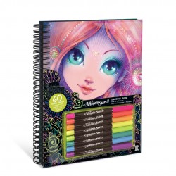 TAROS NEBULOUS STARS  BLACK PAGES COLORİNG BOOK (NEON PENS)